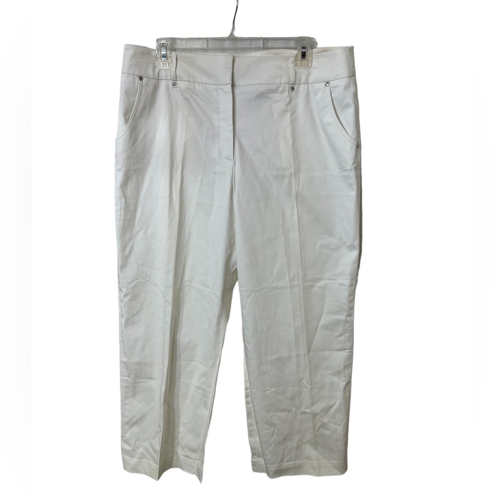 Willi Smith Ladys Capri Pants Color White, Size 14 95% Cotton and 5% Spand☑️